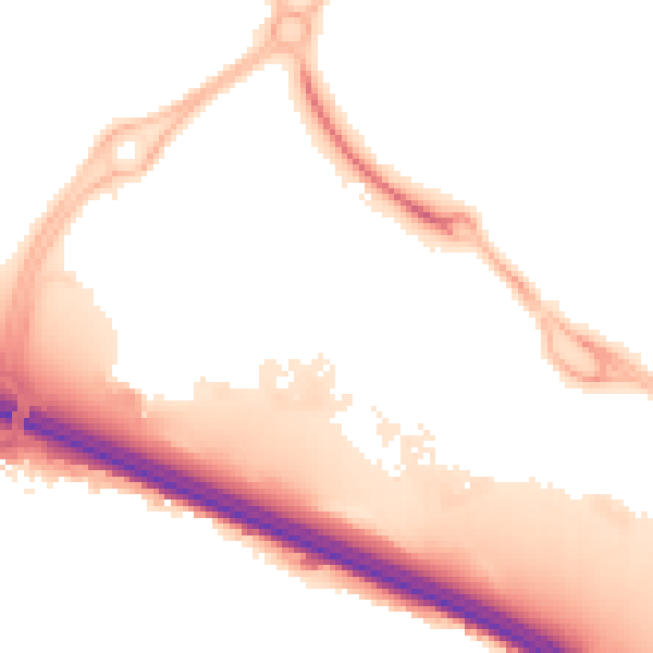 Night-time road noise heatmap for M17 8EH