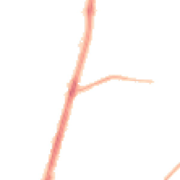 Night-time road noise heatmap for M19 1AJ