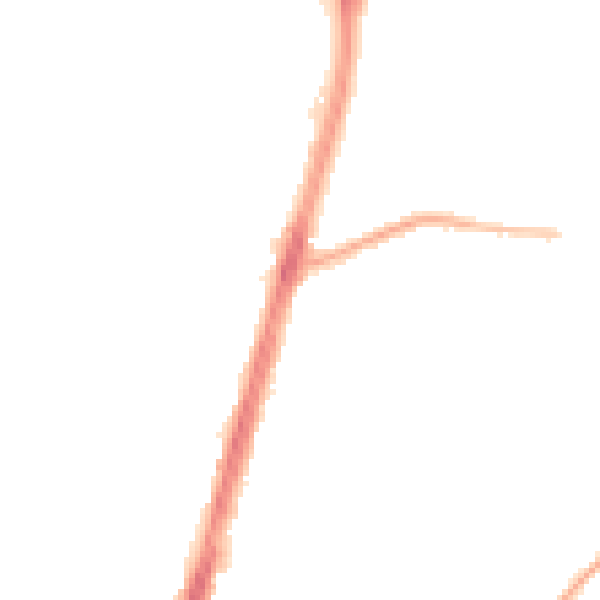 Night-time road noise heatmap for M19 1AN