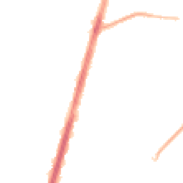 Night-time road noise heatmap for M19 1DF