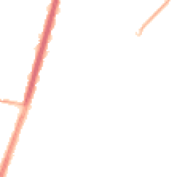 Night-time road noise heatmap for M19 1NF
