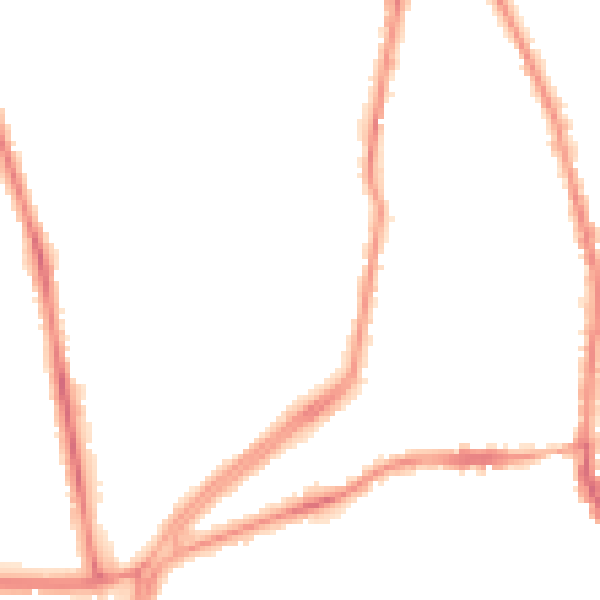 Night-time road noise heatmap for M19 2AZ