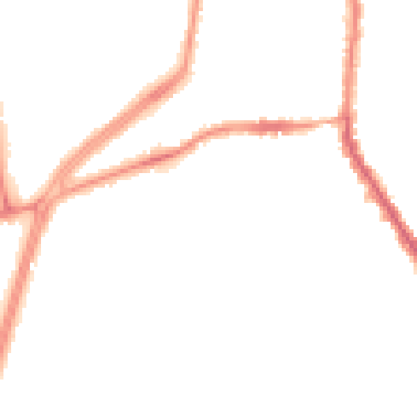 Night-time road noise heatmap for M19 2GD