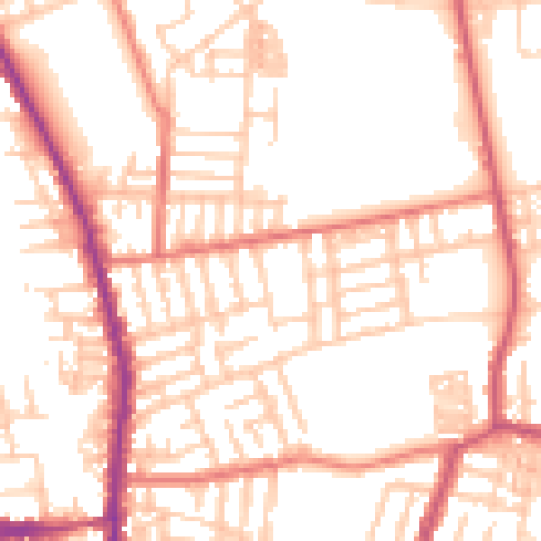 Daytime road noise heatmap for M19 3DR