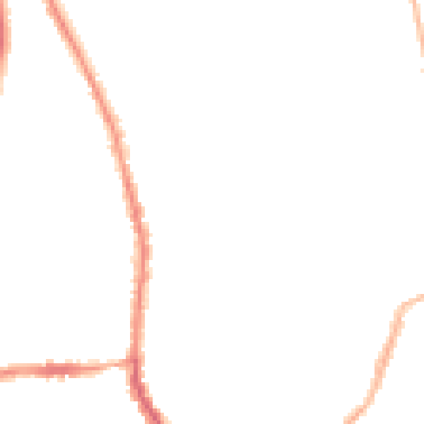 Night-time road noise heatmap for M19 3FD