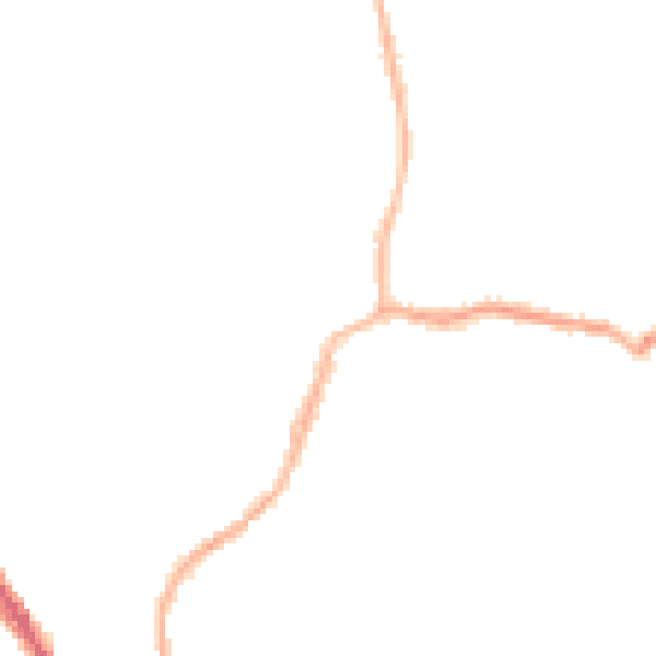 Night-time road noise heatmap for M19 3HH