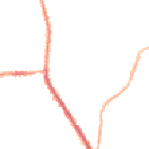 Night-time road noise heatmap for M19 3XR