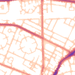 Daytime road noise heatmap for M20 1AA