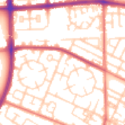 Daytime road noise heatmap for M20 1AG
