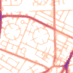 Daytime road noise heatmap for M20 1AN
