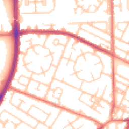 Daytime road noise heatmap for M20 1AP