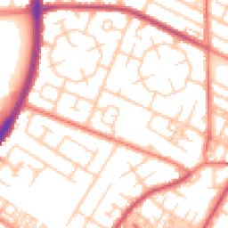 Daytime road noise heatmap for M20 1AX