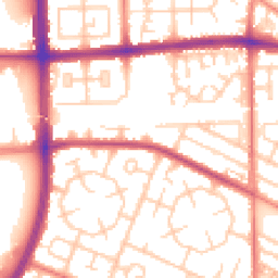 Daytime road noise heatmap for M20 1BA