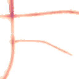 Night-time road noise heatmap for M20 1BA