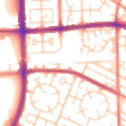 Daytime road noise heatmap for M20 1BF