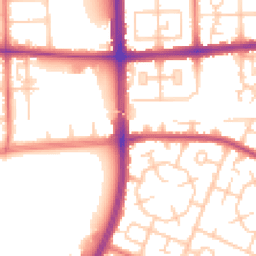 Daytime road noise heatmap for M20 1BH