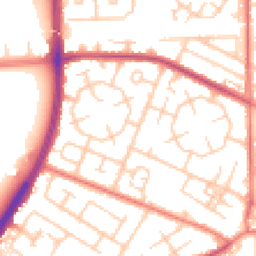 Daytime road noise heatmap for M20 1BN
