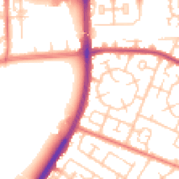 Daytime road noise heatmap for M20 1BS