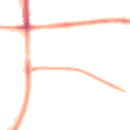 Night-time road noise heatmap for M20 1BY