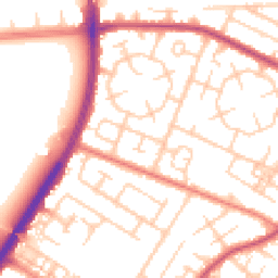 Daytime road noise heatmap for M20 1DB