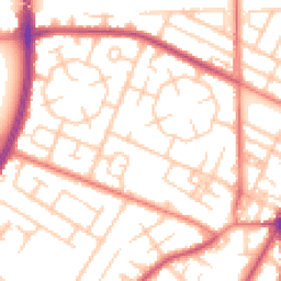 Daytime road noise heatmap for M20 1DE