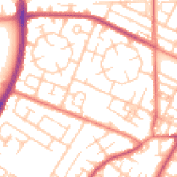 Daytime road noise heatmap for M20 1DF