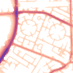 Daytime road noise heatmap for M20 1DL