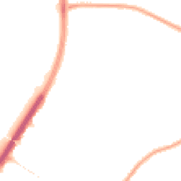 Night-time road noise heatmap for M20 1DP
