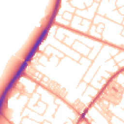 Daytime road noise heatmap for M20 1FQ