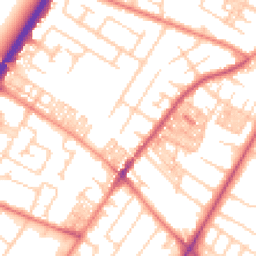 Daytime road noise heatmap for M20 1HX