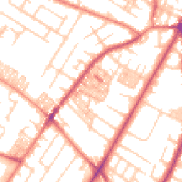 Daytime road noise heatmap for M20 1JE