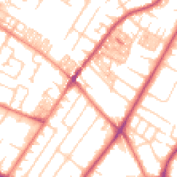 Daytime road noise heatmap for M20 1JN