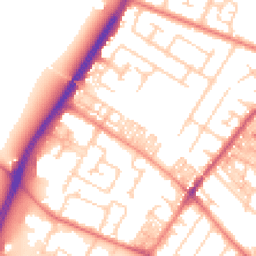 Daytime road noise heatmap for M20 1JU