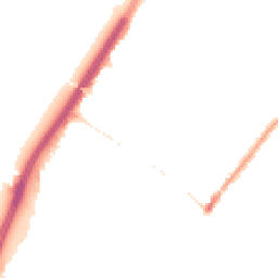Night-time road noise heatmap for M20 1JU