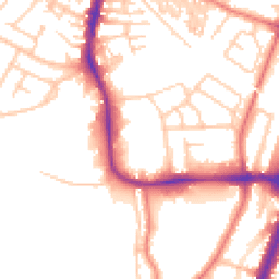 Daytime road noise heatmap for M20 2BN