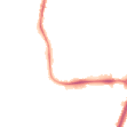 Night-time road noise heatmap for M20 2BN