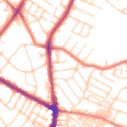 Daytime road noise heatmap for M20 2DJ