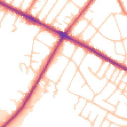 Daytime road noise heatmap for M20 2EL
