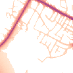 Daytime road noise heatmap for M20 2GF