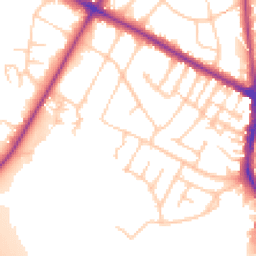 Daytime road noise heatmap for M20 2GU