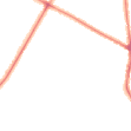 Night-time road noise heatmap for M20 2GU