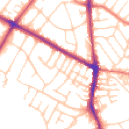 Daytime road noise heatmap for M20 2GY