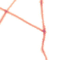 Night-time road noise heatmap for M20 2GY