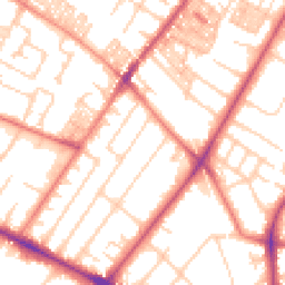 Daytime road noise heatmap for M20 2NJ