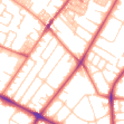 Daytime road noise heatmap for M20 2PB