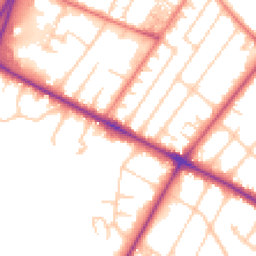 Daytime road noise heatmap for M20 2PU
