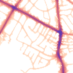 Daytime road noise heatmap for M20 2RA