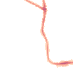 Night-time road noise heatmap for M20 2RU