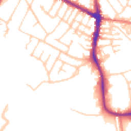 Daytime road noise heatmap for M20 2TE