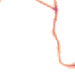 Night-time road noise heatmap for M20 2TE
